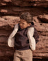 Chocolate Brown Exposed Seam Hoodie